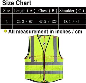 img 3 attached to Visibility Identification Security Reflective Construction Occupational Health & Safety Products for Personal Protective Equipment