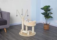 🐱 34-inch beige cat tree by go pet club logo