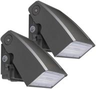 🔆 (2 pack) dakason 30w led wall pack with dusk-to-dawn photocell, adjustable head, full cut-off security light, 5000k 3300lm replaces 100-150w hps/hid - ip65 waterproof outdoor lighting fixture, etl listed logo
