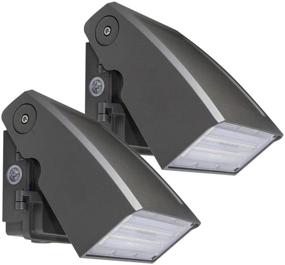 img 4 attached to 🔆 (2 Pack) Dakason 30W LED Wall Pack with Dusk-to-Dawn Photocell, Adjustable Head, Full Cut-Off Security Light, 5000K 3300lm Replaces 100-150W HPS/HID - IP65 Waterproof Outdoor Lighting Fixture, ETL Listed