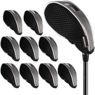 🏌️ andux mesh golf iron head covers - set of 10pcs (model: 01-ybmt-003), compatible with windows 10 logo