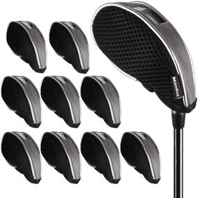 img 4 attached to 🏌️ Andux Mesh Golf Iron Head Covers - Set of 10pcs (Model: 01-YBMT-003), Compatible with Windows 10