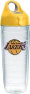 tervis nba los angeles lakers insulated tumbler cup - made in usa | 24oz double walled water bottle for cold & hot drinks - primary logo design logo