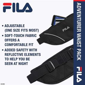 img 2 attached to FILA Waist Pack - Adjustable Running Belt Fanny Pack for Women & Men - Sports Pouch Phone Holder ideal for Running, Walking, Cycling, Exercise & Fitness