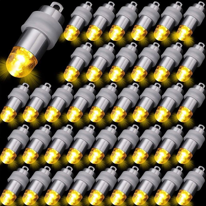 40 pieces led balloon lights mini battery powered led party lights bulbs for paper lantern balloon wedding halloween christmas party decoration centerpieces (warm white) 로고