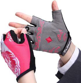 img 1 attached to DuShow Cycling Anti Slip Shock Absorbing Fingerless