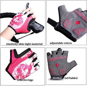 img 3 attached to DuShow Cycling Anti Slip Shock Absorbing Fingerless