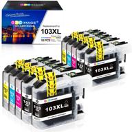 gpc image compatible ink cartridge replacement for brother lc103xl lc103 xl lc 103 - compatible with mfc-j870dw mfcj6920dw mfcj4510dw mfcj875dw mfc-j470dw printer tray (pack of 10) logo