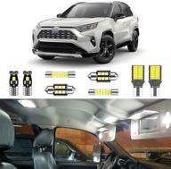 🚗 lighsta 10pcs super bright led interior light kit for toyota rav4 2016-2021 - upgrade your car lighting experience! logo