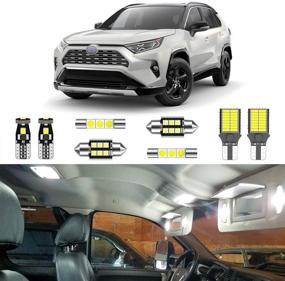 img 4 attached to 🚗 LIGHSTA 10PCS Super Bright LED Interior Light Kit for Toyota RAV4 2016-2021 - Upgrade your Car Lighting Experience!