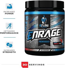 img 2 attached to 💪 Enhance Energy, Pumps, and Strength with eFlow Nutrition ENRAGE Pre-Workout Supplement - Available in 4 Exciting Flavors (Rocket Pop)