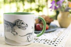 img 1 attached to The Unemployed Philosophers Guild Disappearing Dino Mug - Color Changing Coffee Mug for Dinosaur Lovers - Heat Sensitive - Watch Dinosaurs Transform into Fossils!