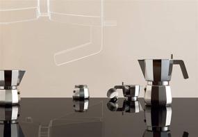 img 1 attached to ☕ Alessi Moka Espresso Coffee Maker, 3 cup capacity, in sleek grey shade