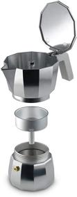 img 2 attached to ☕ Alessi Moka Espresso Coffee Maker, 3 cup capacity, in sleek grey shade