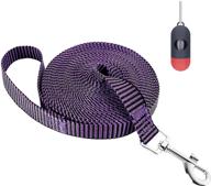 🐶 ultimate control: extra long dog training leash - 20ft 30ft 50ft 100ft for obedience recall training agility, perfect for small medium large dogs, puppy-proof long line rope logo