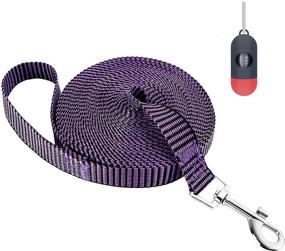 img 4 attached to 🐶 Ultimate Control: Extra Long Dog Training Leash - 20ft 30ft 50ft 100ft for Obedience Recall Training Agility, Perfect for Small Medium Large Dogs, Puppy-Proof Long Line Rope