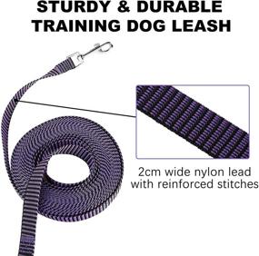 img 3 attached to 🐶 Ultimate Control: Extra Long Dog Training Leash - 20ft 30ft 50ft 100ft for Obedience Recall Training Agility, Perfect for Small Medium Large Dogs, Puppy-Proof Long Line Rope