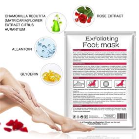 img 1 attached to 🌹 Repair Your Rough Heels with Foot Mask 3 Pack – Exfoliating Peel for Cracked Heels, Dead Skin & Calluses (Rose)