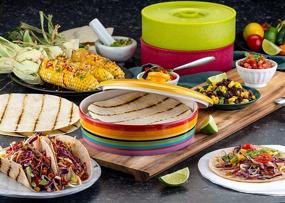 img 2 attached to Ceramic Tortilla KooK Colorful Tortillas: Vibrant and Stylish Cookware for Flavorful Tortillas