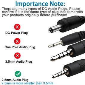 img 2 attached to SCOVEE USB to 2.5mm Male AUX Audio Jack Charging Cable for JBL Synchros S300 S300I S300a S400BT J56BT E40BT E30 E40 E50BT S500 S700 Headphones: A Reliable Power Wire and Charger Cord Solution