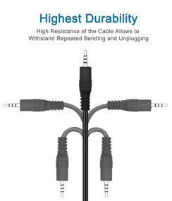 img 3 attached to SCOVEE USB to 2.5mm Male AUX Audio Jack Charging Cable for JBL Synchros S300 S300I S300a S400BT J56BT E40BT E30 E40 E50BT S500 S700 Headphones: A Reliable Power Wire and Charger Cord Solution