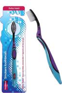 enhanced dental care with top med ets smokers toothbrush – extra hard (color may vary) logo