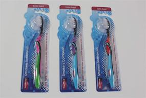 img 2 attached to Enhanced Dental Care with Top Med ETS Smokers Toothbrush – Extra Hard (Color May Vary)