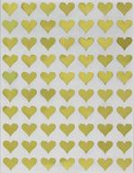 💚 shimmering royal green foil gold hearts stickers - 350 pack for weddings, parties, and decor logo