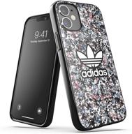 🌸 adidas belista flowers snap case for iphone 12 mini - shockproof, drop tested, bartart/cloudy roses/cloudy blue - protective and stylish! logo