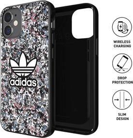 img 3 attached to 🌸 adidas Belista Flowers Snap Case for iPhone 12 Mini - Shockproof, Drop Tested, Bartart/Cloudy Roses/Cloudy Blue - Protective and Stylish!