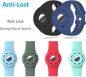 img 4 attached to Silicone Anti Lost Wristband Protective Compatible Wearable Technology
