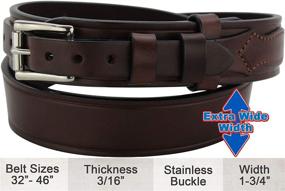 img 3 attached to 🔝 Premium Brown Leather Stitched Workhorse Ranger: Durable and Stylish