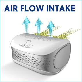 img 1 attached to Homedics TotalClean Desktop Air Purifier: White - Compact & Powerful Purification Solution