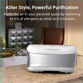 img 2 attached to Homedics TotalClean Desktop Air Purifier: White - Compact & Powerful Purification Solution