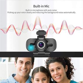 img 1 attached to 📸 Dericam 1080P Webcam with Microphone - USB Computer Web Camera for Windows & Mac OS - Plug and Play Desktop & Laptop Webcam for Video Calling, Streaming, Conference, Gaming, and Online Classes