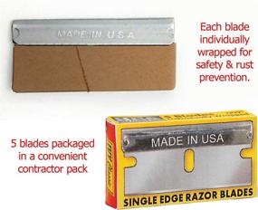 img 1 attached to USA-Made IVY Classic 11156 Razor Blade Scraper Kit with 5 Blades - Includes 1 Scraper + 1 Pack of 5 Blades