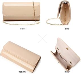 img 2 attached to Leather Envelope Evening Handbag Shoulder