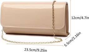 img 1 attached to Leather Envelope Evening Handbag Shoulder