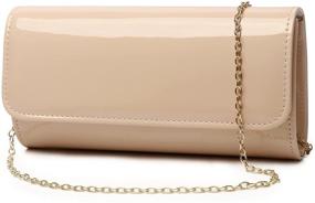 img 4 attached to Leather Envelope Evening Handbag Shoulder