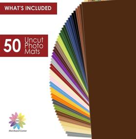 img 2 attached to 🎨 Mat Board Center 16x20 Uncut Boards - Full Sheet - Mixed Color, 50-Pack for Art, Prints, Photos, and More