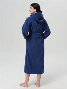 img 2 attached to 🛀 SIORO Women's Hooded Terry Cloth Robe: Soft & Cozy Long Bathrobe for Warmth and Comfort