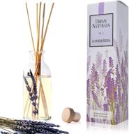 🌿 lavender fields reed diffuser set with real lavender stems - french blossoms, geranium & clary sage | top aromatherapy gift idea for stress relief | 100% vegan & usa made logo