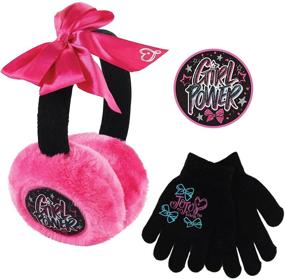 img 4 attached to 🧤 Зимние наушники и перчатки для детей Ny Nickelodeon: JoJo Siwa Ear Warmers для маленьких девочек (возраст 4-7 лет)