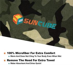 img 3 attached to SUN CUBE Surf Poncho Changing Robe: Quick Dry Microfiber Towel with Hood & Pocket - Ideal for Surfing, Beach, and Outdoor Sports