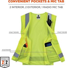 img 2 attached to 🔦 Elevate Safety with Ergodyne GloWear 8249Z: High-Visibility Reflective Gear for Surveyors