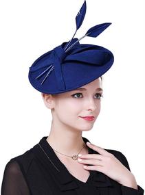 img 1 attached to 🎩 Exquisite Vintage Fascinator Pillbox: Elevate Your Special Occasion Look with this Classic Women's Accessory