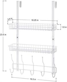 img 3 attached to 🛀 Hanging Bathroom Towel Organizer Baskets