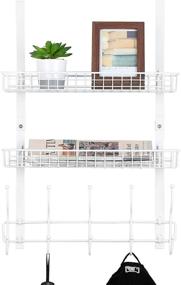 img 4 attached to 🛀 Hanging Bathroom Towel Organizer Baskets