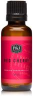 p&j trading red cherry fragrance oil: premium grade scented oil 30ml – boost your senses! logo