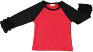 wennikids long-sleeve ruffle t-shirt for little girls logo